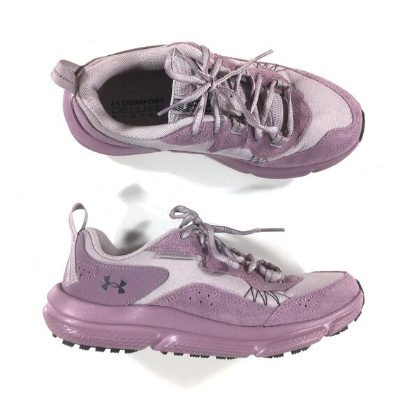Under Armour Charged Verssert 2 Running Shoes Womens Size 8 Purple Pink 3027180 - Picture 1 of 9